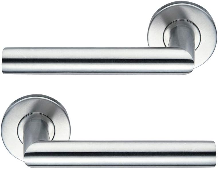 Paar Türgriffe Aus Edelstahl – 2 Stück – Edelstahl – Selbstschließend – Für Wohn-/bürobereich – 7 Mm Quadratisch