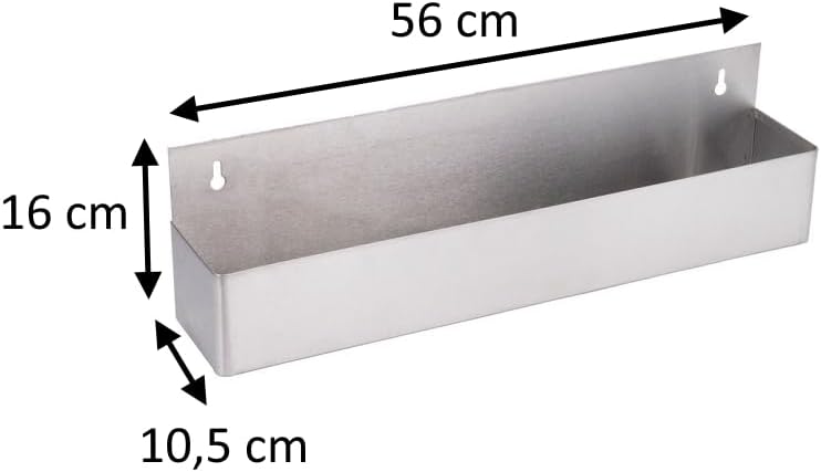 Flaschenhalter Aus Edelstahl – Für 6 Flaschen – Professionelles Design – Schnelle Aufbewahrung – Für Barkeeper – 56 X 16 X 10,5 Cm
