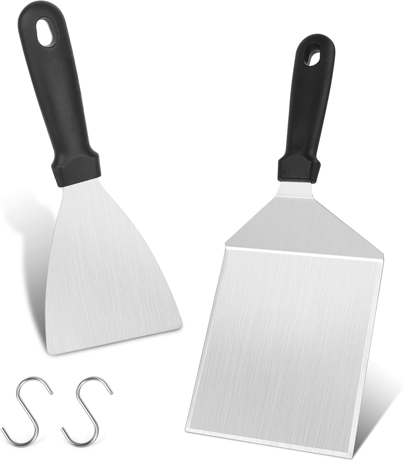 Grillwender – 2er-set – Edelstahl – Rutschfester Griff – Für Den Außenbereich