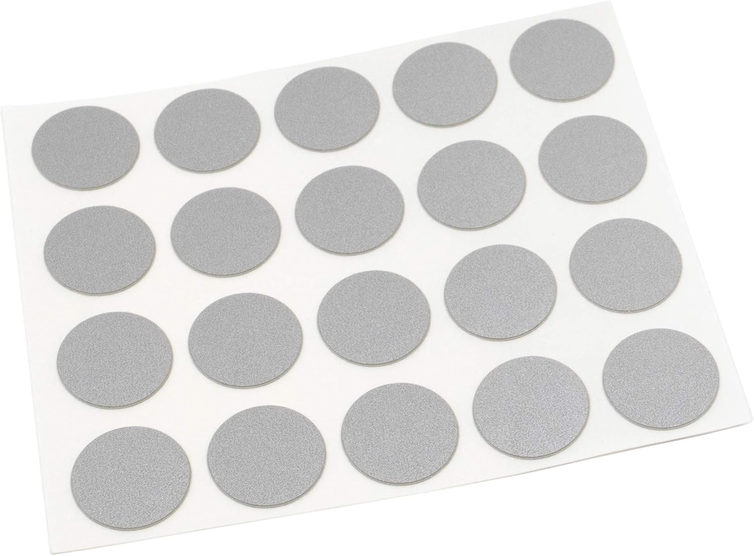 Adsamm® / 20 X Selbstklebende Schraubenkopfkappen / Silber / Ø 13 Mm / Rund / Selbstklebende Kappen Mit Einer Geringen Dicke Von 0,45 Mm, Von Adsamm®