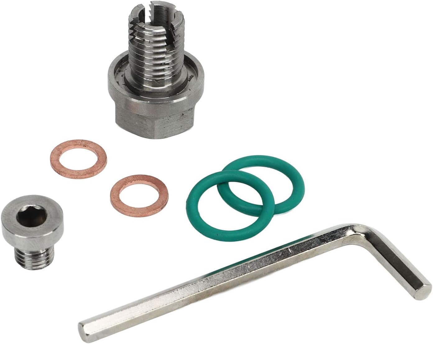 Übergroße Ablassschraube – 2er-pack – Edelstahl – Kurbelgehäuse-gewindereparatur – Auto- Und Motorradmotor – M14,1-1,5x15 Mm