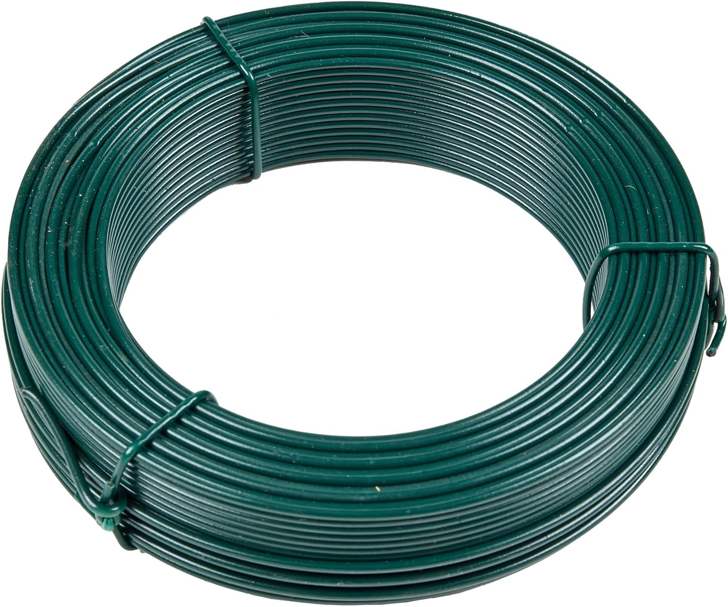 Grüner Draht Ø 2,4 Mm – 50 M Rolle – Pvc-beschichteter Stahl – Zaun- Und Gartenspannung – Pflanzen- Und Tierbefestigung