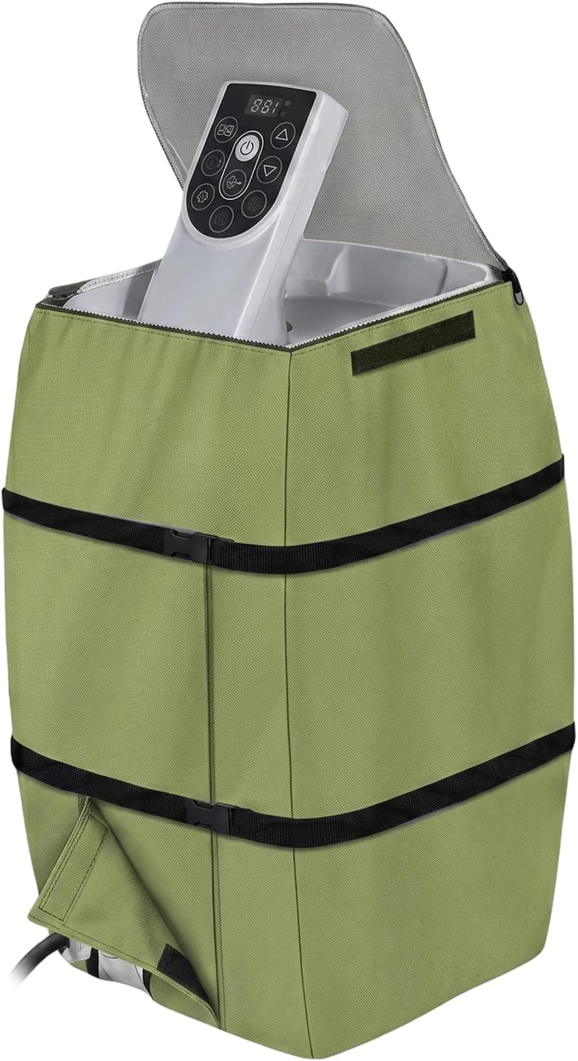 Abdeckung Für Whirlpoolpumpe – 1 Stück – Grünes 420d Oxford-gewebe – Wasserdicht Und Uv-beständig – Für Garten Und Terrasse – 26 X 22 X 5 Cm