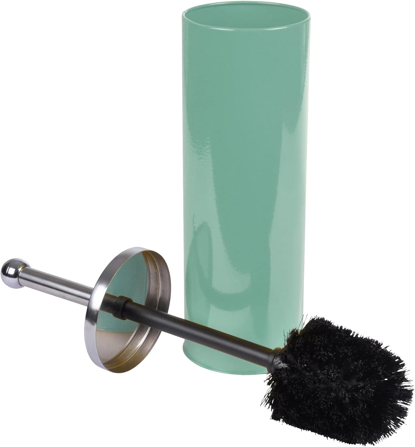 Wc-bürste Aus Metall – 1 Stück – Edelstahl – Modernes Und Hygienisches Design – Für Zeitgemäße Badezimmer – 9,5 X 37 Cm