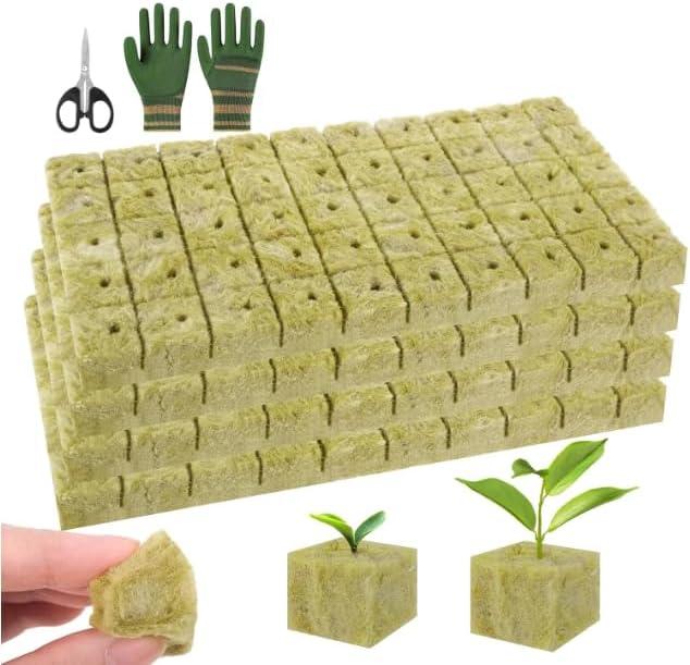 Steinwollwürfel – 200 Stück – Naturmaterial – Ideal Für Hydrokultur Und Stecklinge – Für Hobby- Und Profigärtner – 2,5 X 2,5 X 2,5 Cm
