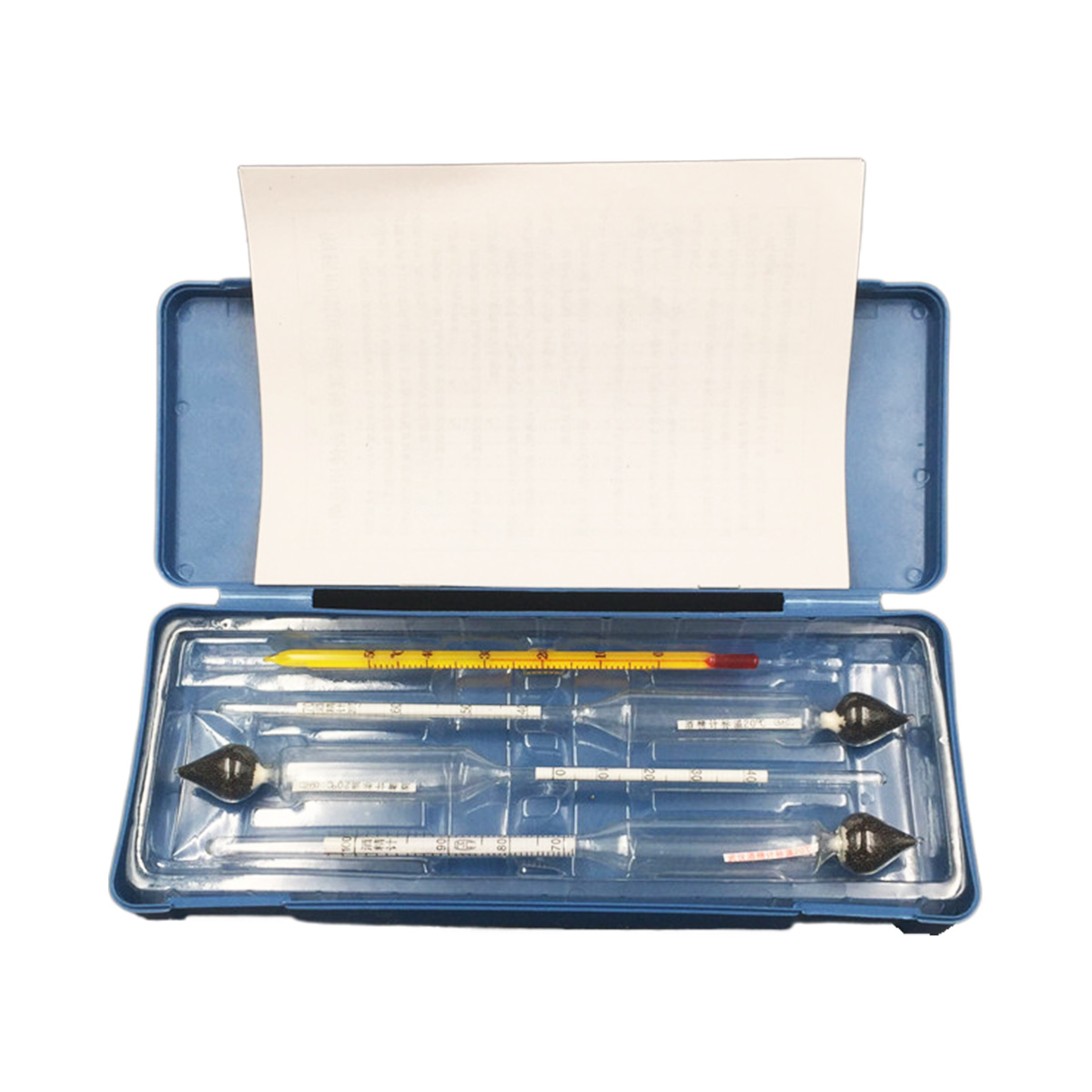Alkoholiker, Thermometer, Messzylinder, Dreigruppen-alkoholometer - Alkoholiker, Thermometer, Messzylinder, Dreigruppen-alkoholometer
