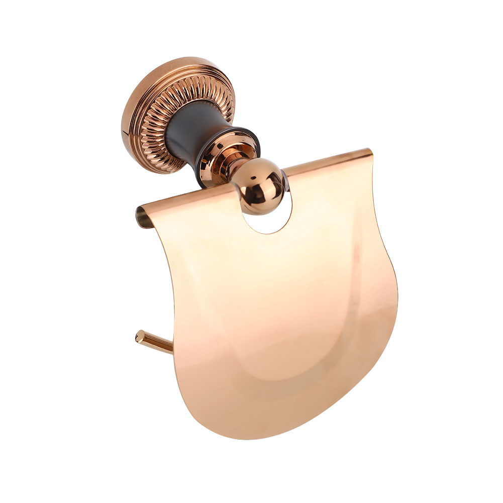Wandmontierter Toilettenpapierspender Im Europäischen Stil (roségold)