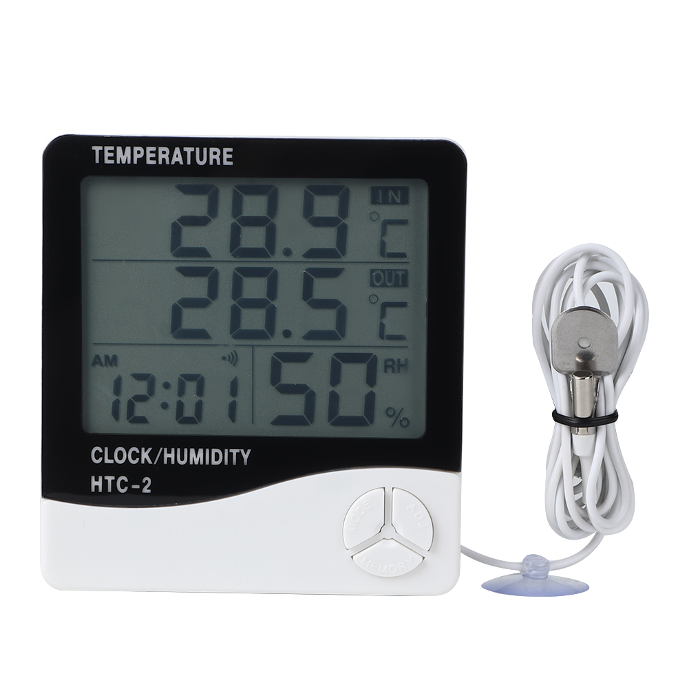 Digitales Thermometer Und Hygrometer Mit Dualer Innen-/außenanzeige Und Temperatursensor