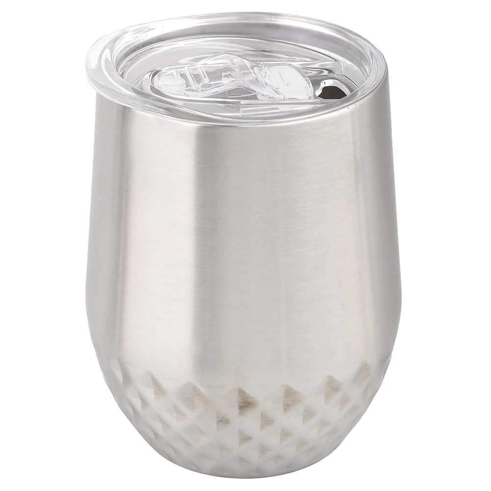 35 Cl (12 Oz) Edelstahl-isolierbecher Mit Deckel, Rautenmuster Und Deckel