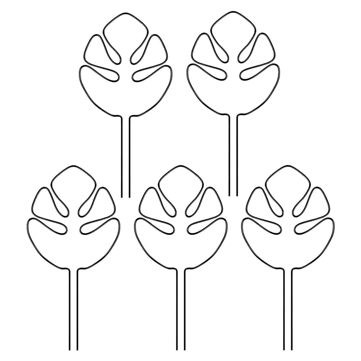 5er-set Pflanzenstängelstützen – Stabilisatoren Und Clips, Einzigartiges Design Für Kletterpflanzen, Set Aus Bambusclips In Form Eines Schildkrötenpanzers, Ideale Stütze