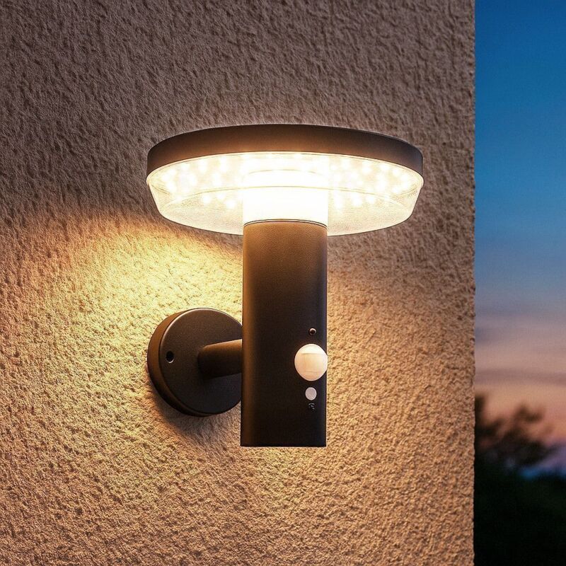 Carmdering. 60-w-solar-wandleuchte Mit Bewegungsmelder Und 3 Modi