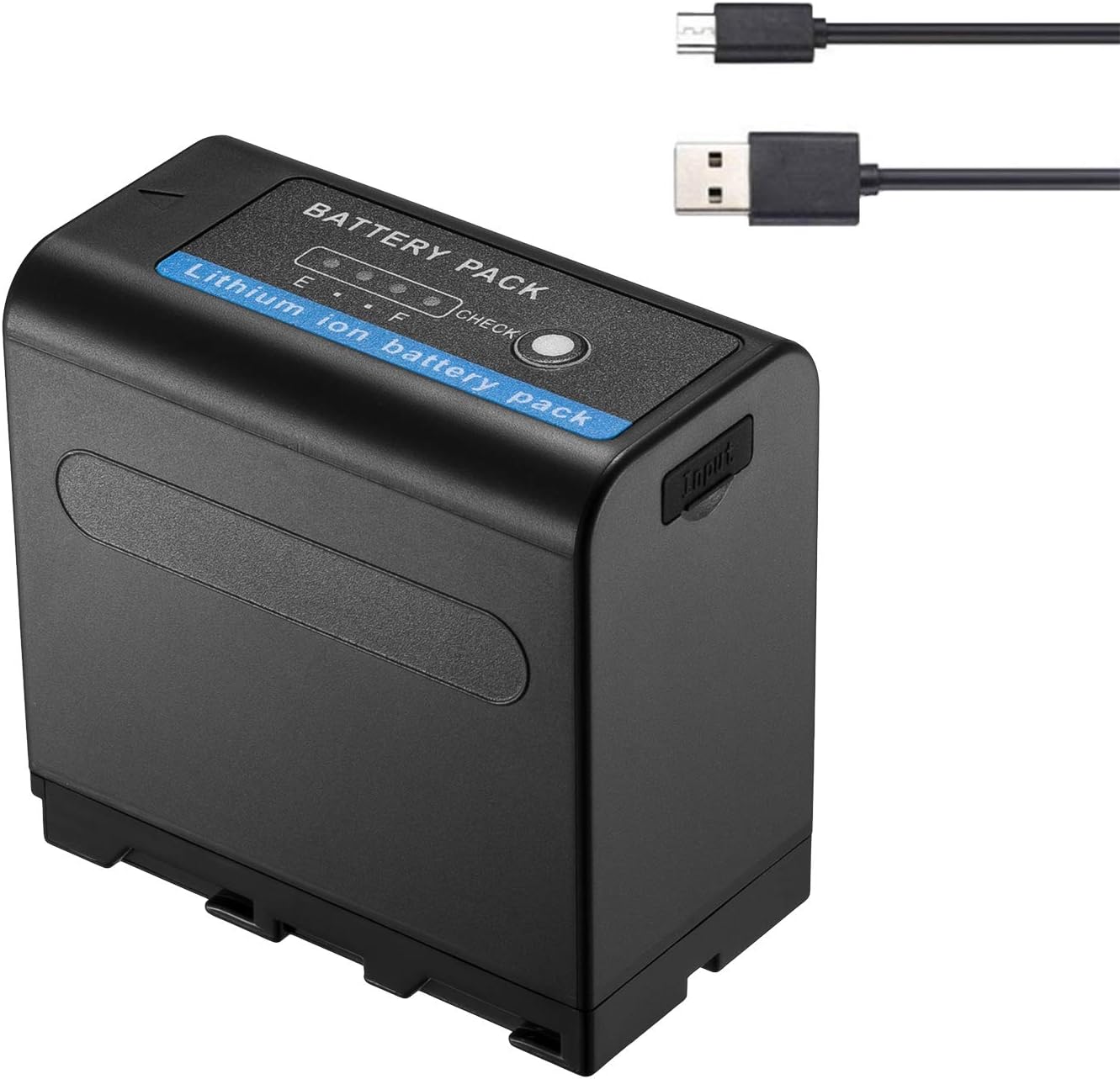 Np-f970 Akku – 1 Stück – 7200 Mah – 5v Usb-ausgang – Für Sony Camcorder Und Led-leuchten