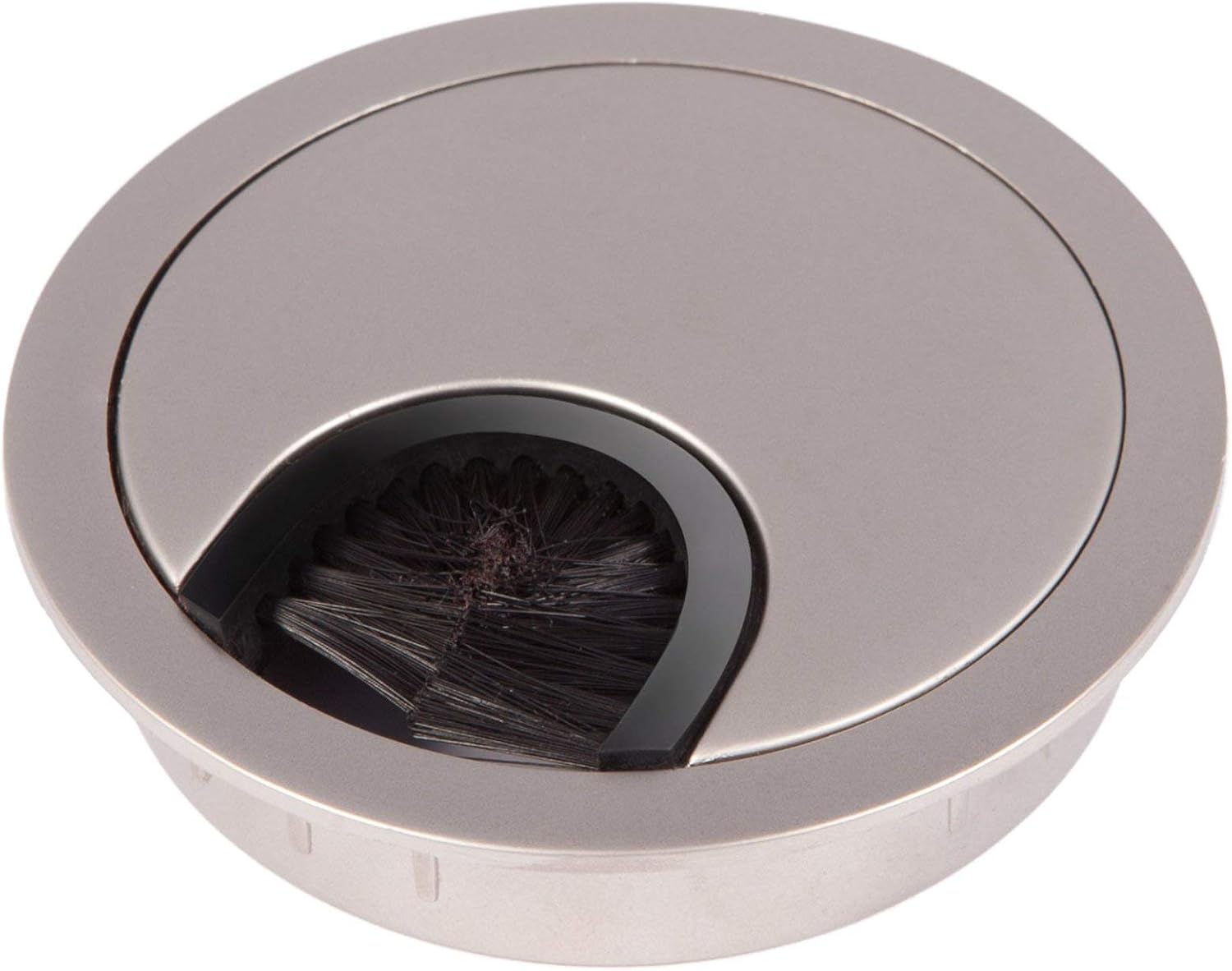 Kabeldurchführung Aus Metall – 1 Stück – Edelstahl Matt – 68 Mm Loch – Für Büromöbel