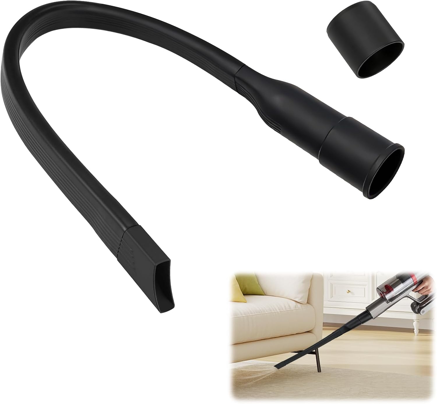 Flexible, Flache Fugendüse 62 Cm - Universelles Staubsaugerzubehör 32-35 Mm - Lange Düse Für Fugen Und Heizkörper