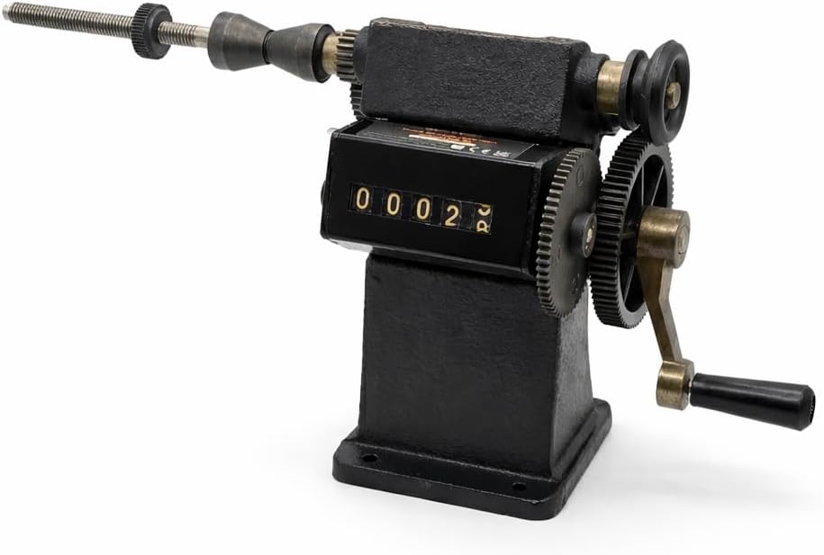Manuelle Spulenwickelmaschine – 1 Stück – Gusseisen – 99999 U/min, Mechanischer Drehzahlmesser – Für Transformatoren Und Motoren – 10-mm-welle