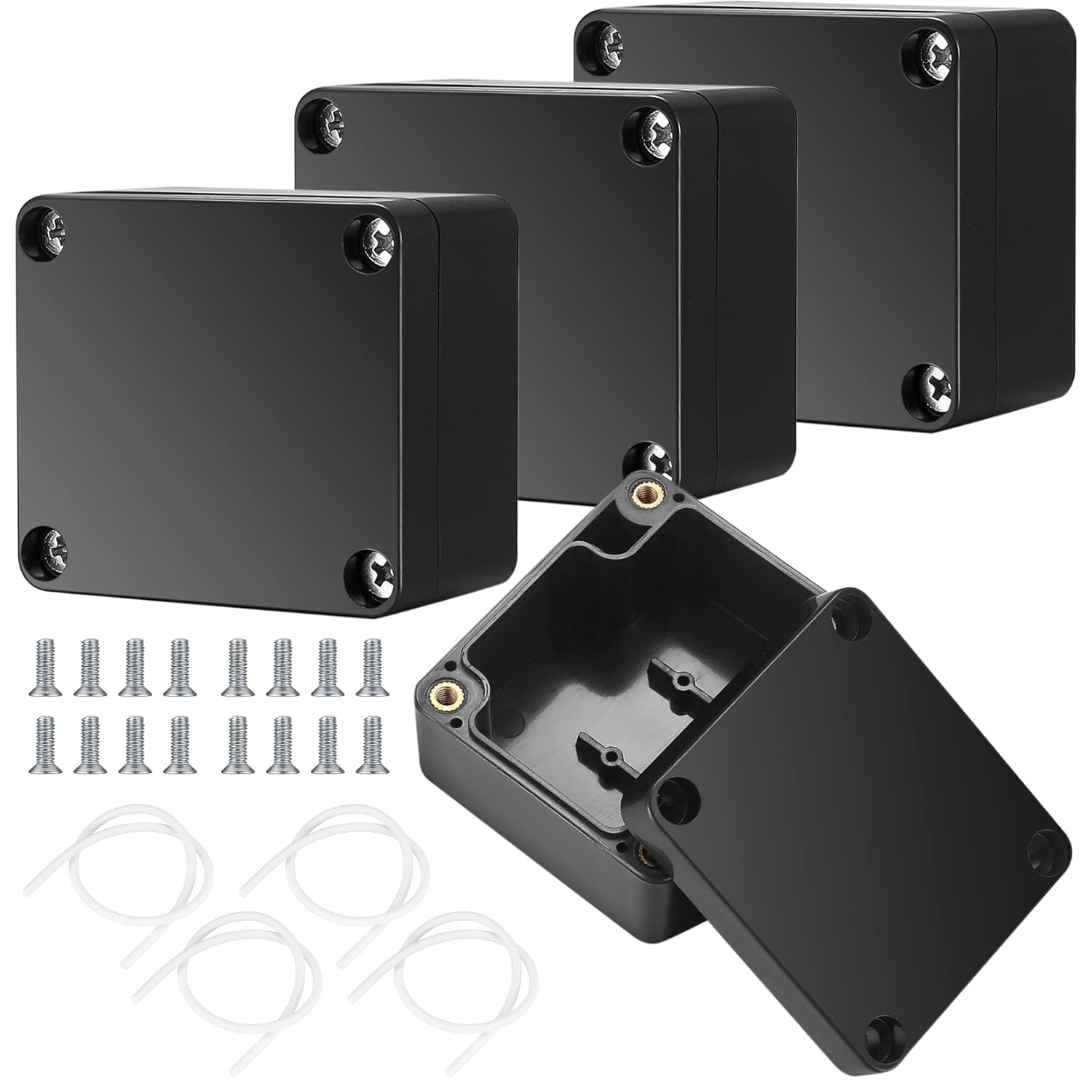 Anschlussdose – 4 Stück – Abs – Ip65 Wasserdicht – Für Elektrische Außenverkabelung – 63 X 58 X 35 Mm
