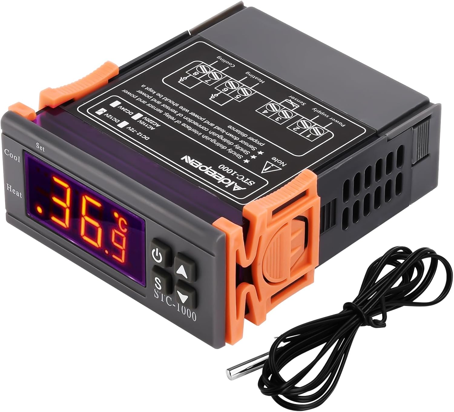 Digitales Thermostat Stc-1000 – 12 V, 10 A – Temperaturregelung – Ntc-sonde – Gärung