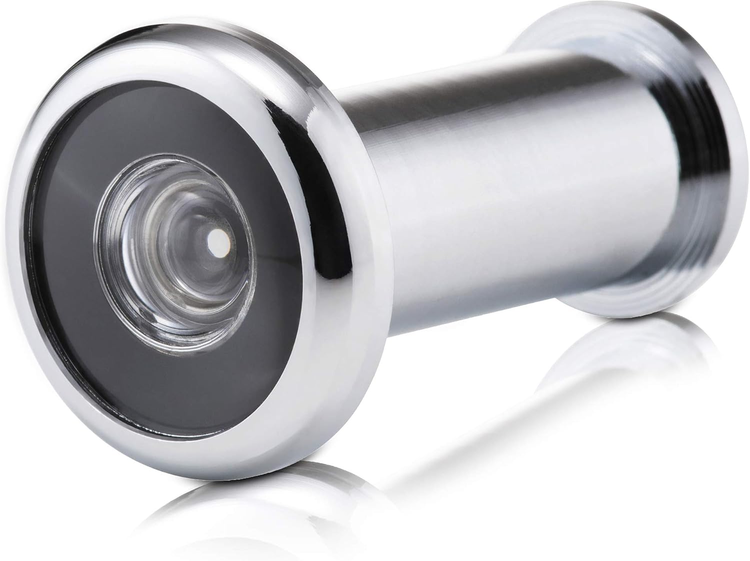 Türspion – 1 Stück – Poliertes Chrom – 180° Weitwinkel – Sicherheit Für Haus- Und Büroeingänge – Stärke 35–50 Mm