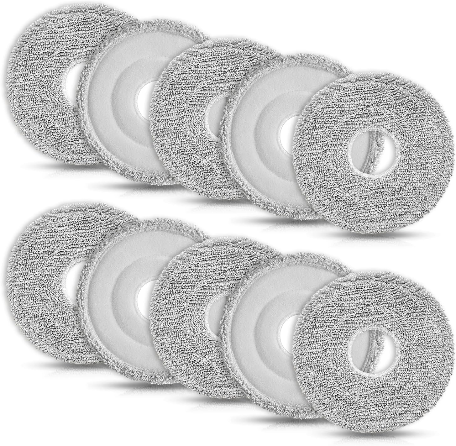 Wischmopp – 10-teilig – Mikrofaser – Waschbar Und Wiederverwendbar – Für Dreame- Und Xiaomi-roboter – Kompatibel Mit L10s, L20 Und X40