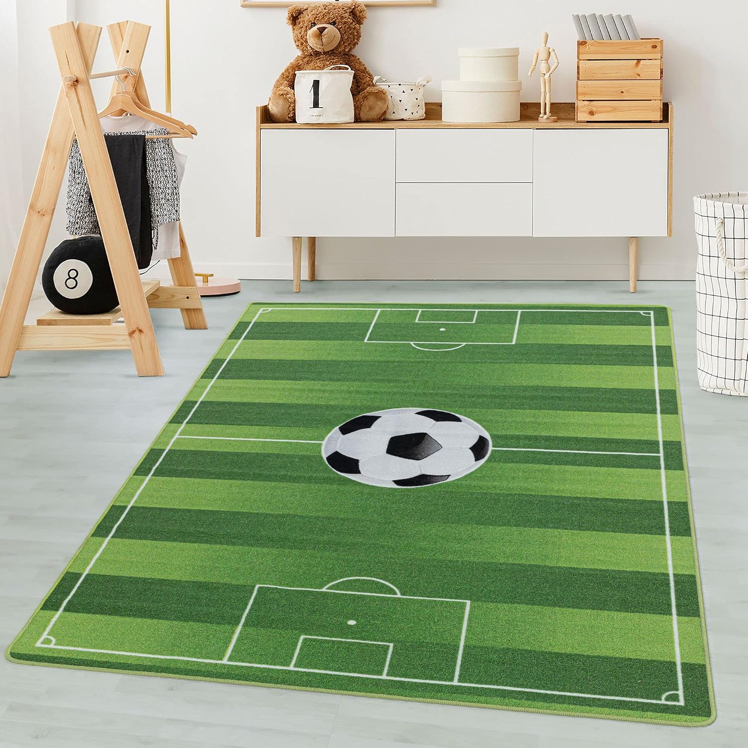 Fußballstadion-spielmatte – 120 X 170 Cm – Weiches Polyamid – Antistatisch – Kinderzimmer