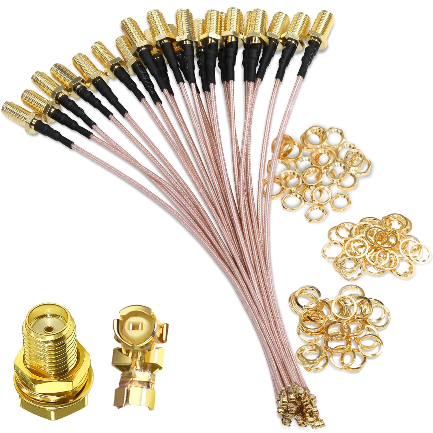 Sma-buchse Auf Ipx-koaxialkabel – 5 Stück – Rg178 – 10 Cm – Für Gps- Und Wlan-module