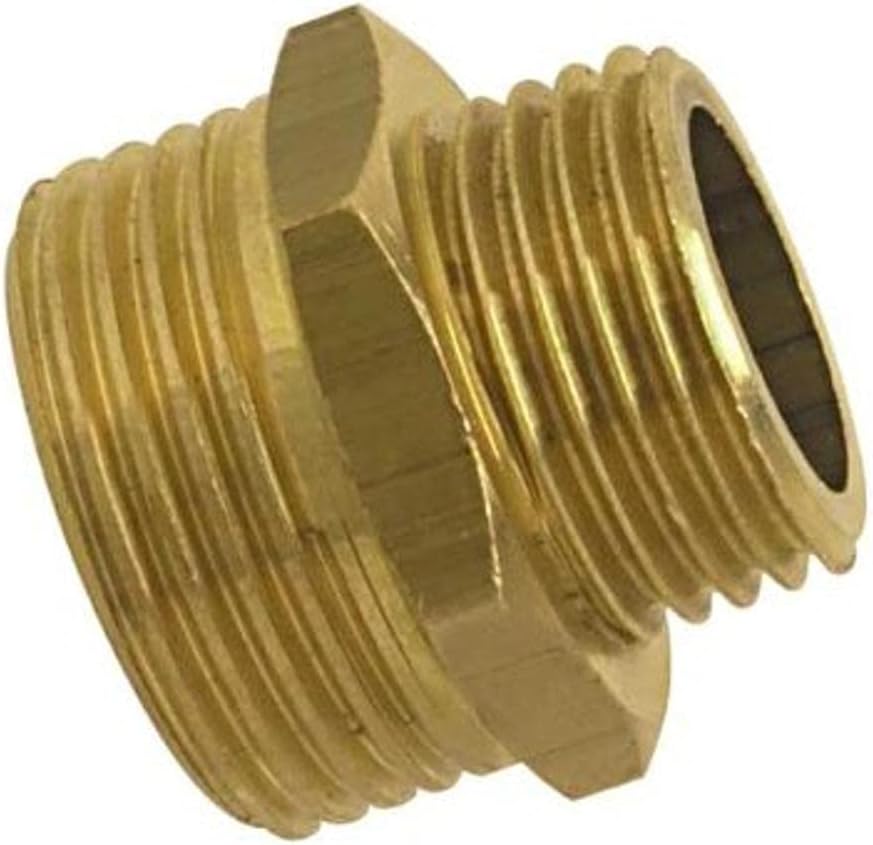 Reduziernippel Aus Messing, Doppelgewinde 20x27-15x21 - Wasserrohrverschraubung