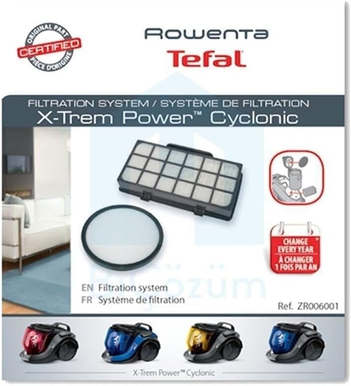 Filterset – 2-teilig – Schaumstoff- Und Hepa-filter – Für Rowenta Zr006001 – Abmessungen: 190 X 100 X 33 Mm