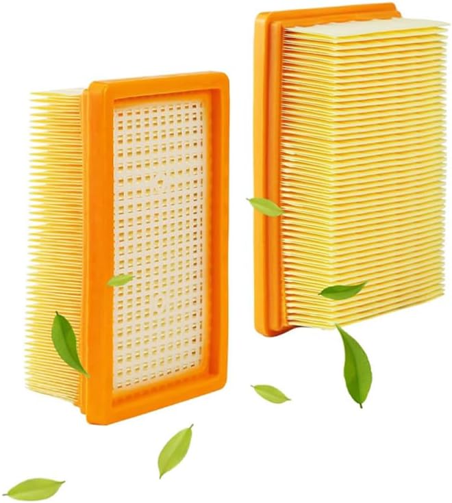 Staubsaugerfilter – 2 Stück – Plissiertes Papier – Hohe Filterleistung – Für Kärcher Wd Mv – Kompatibel Mit 2.863-005.0