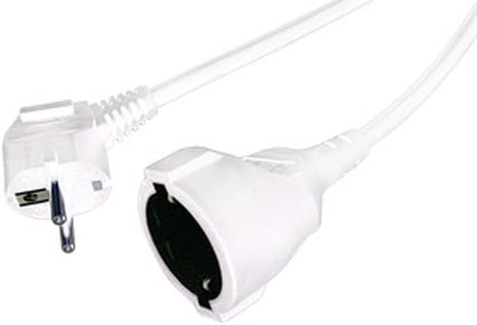 Verlängerungskabel – 1 Meter – 3 X 1,5 Mm² – 16 A Standard H05vv-f – Für Zuhause Und Büro