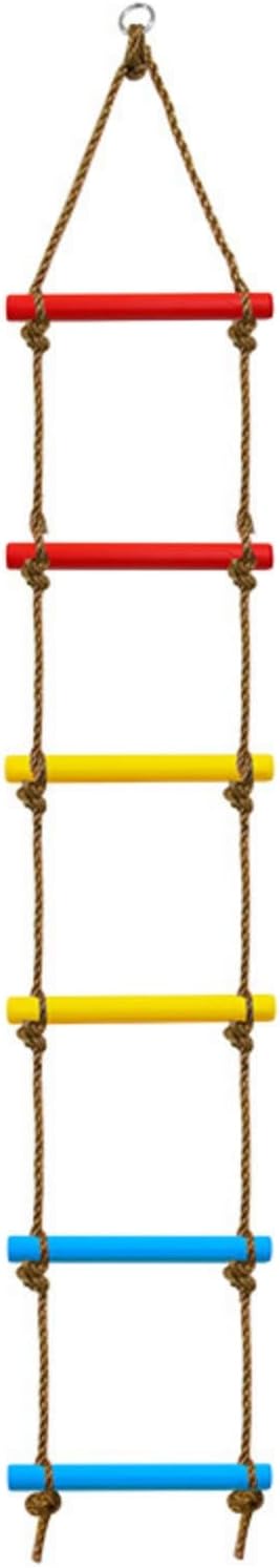 Strickleiter – 1 Stück – Holz Und Nylon – Klettern Und Balancieren – Für Garten Und Innenbereich – 200 X 30 Cm