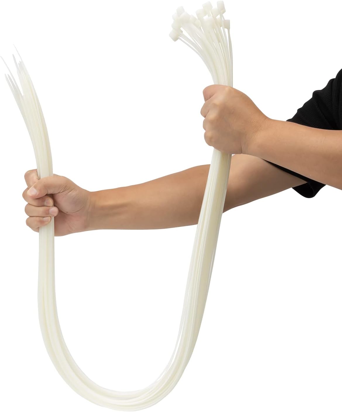 Schlauchschellen – 25 Stück – Nylon 66 – 80 Kg Bruchlast – Für Den Innen- Und Außenbereich – 1200 X 9 Mm