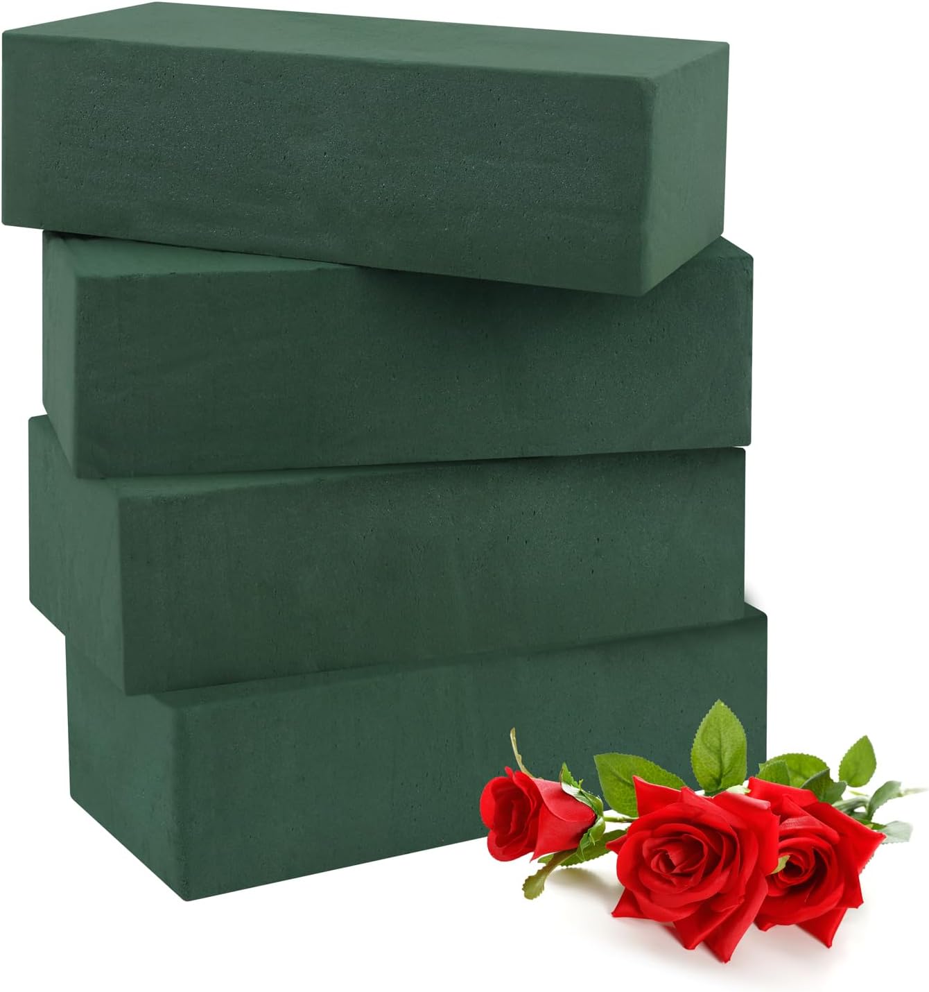 Steckschaum – 4 Stück – Phenolharz – Feuchtigkeitsbeständig – Für Hochzeiten Und Diy-projekte – 22 X 10 X 6,6 Cm