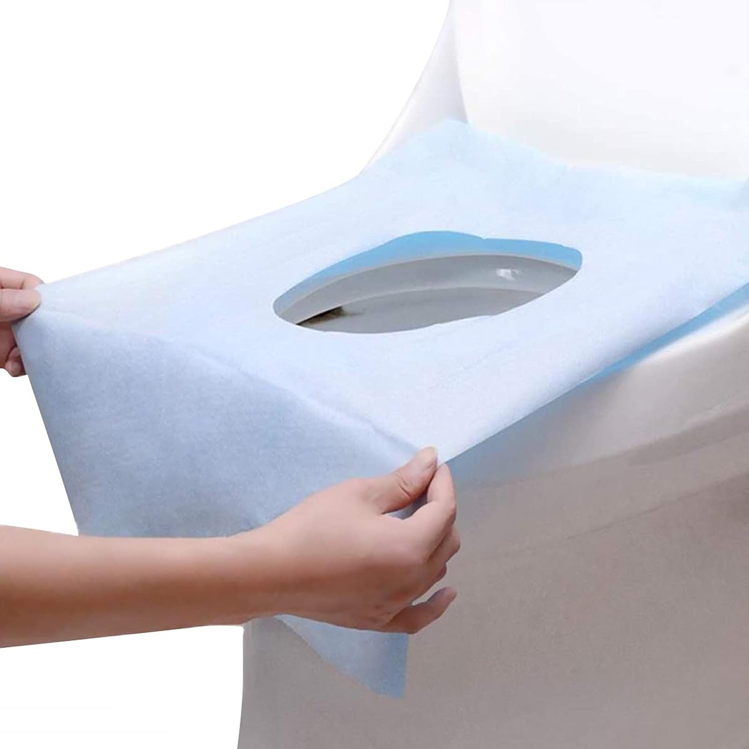Einweg-toilettensitzbezüge – 50 Stück – Zellulosepapier – Wasserdicht Und Rutschfest – Ideal Für Reisen Und Camping – 40 X 60 Cm