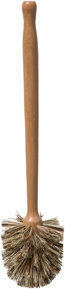 Toilettenbürste – 1 Stück – Holz – Austauschbarer Bürstenkopf – Gründliche Reinigung – Badezimmer – 35 Cm