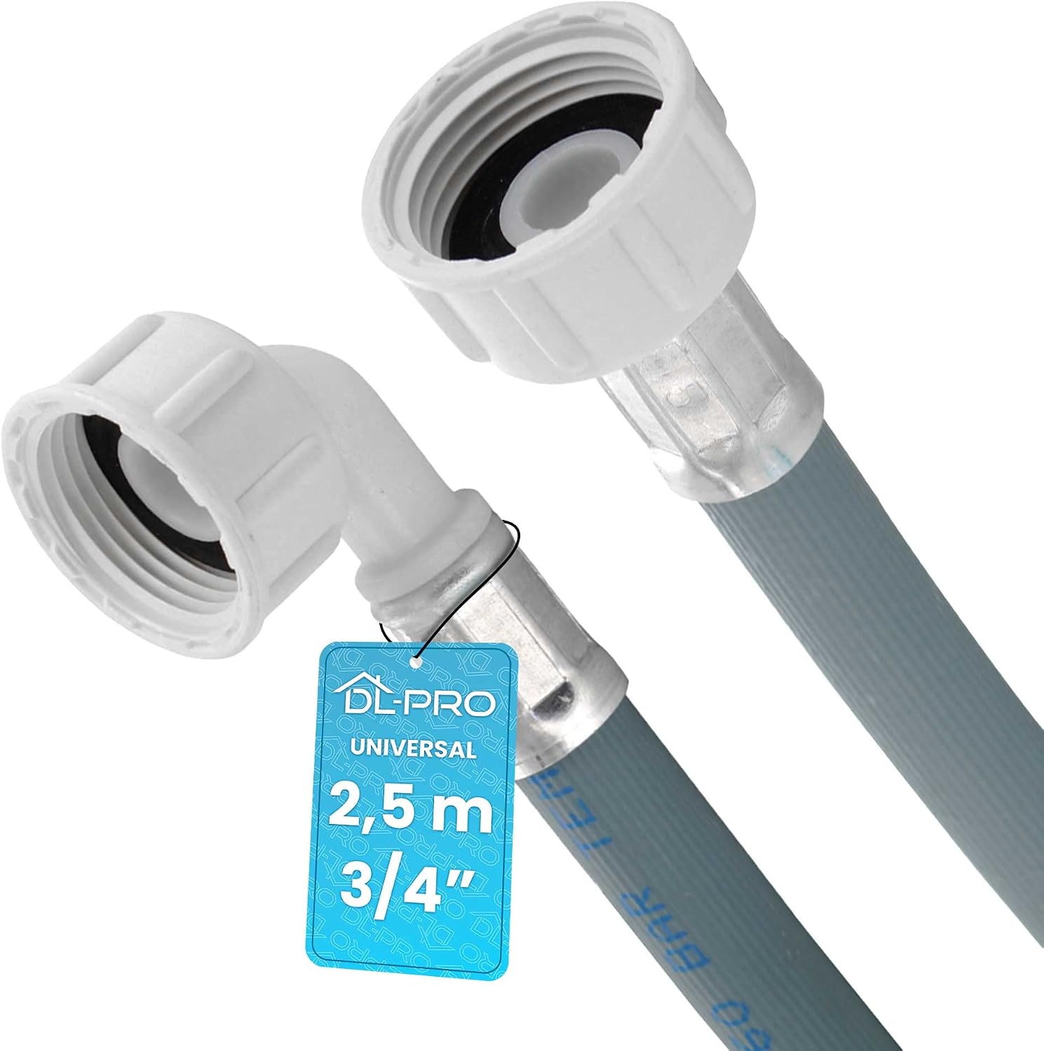 Universeller Wasserzulaufschlauch – 1" – Pe – F/f – Waschmaschine/geschirrspüler – 250 Cm