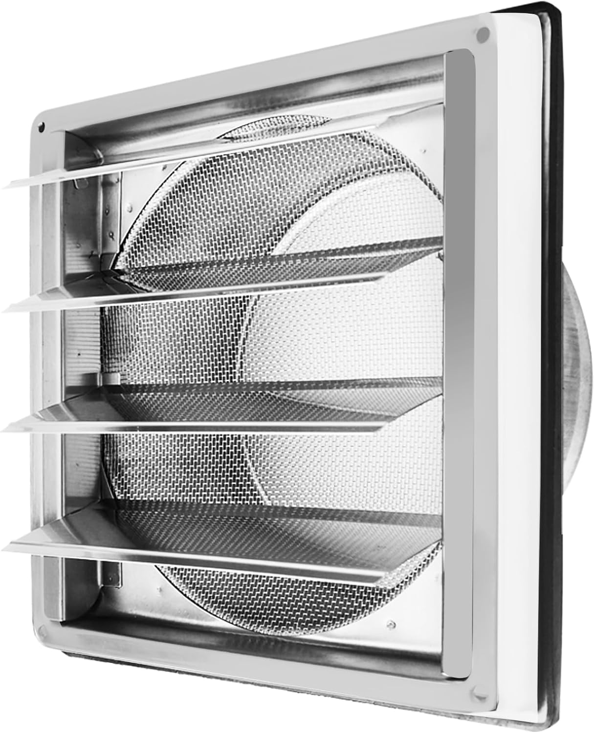 Lüftungsgitter – 1 Stück – Edelstahl – Rückschlagventil – Küche Und Bad – 150 Mm