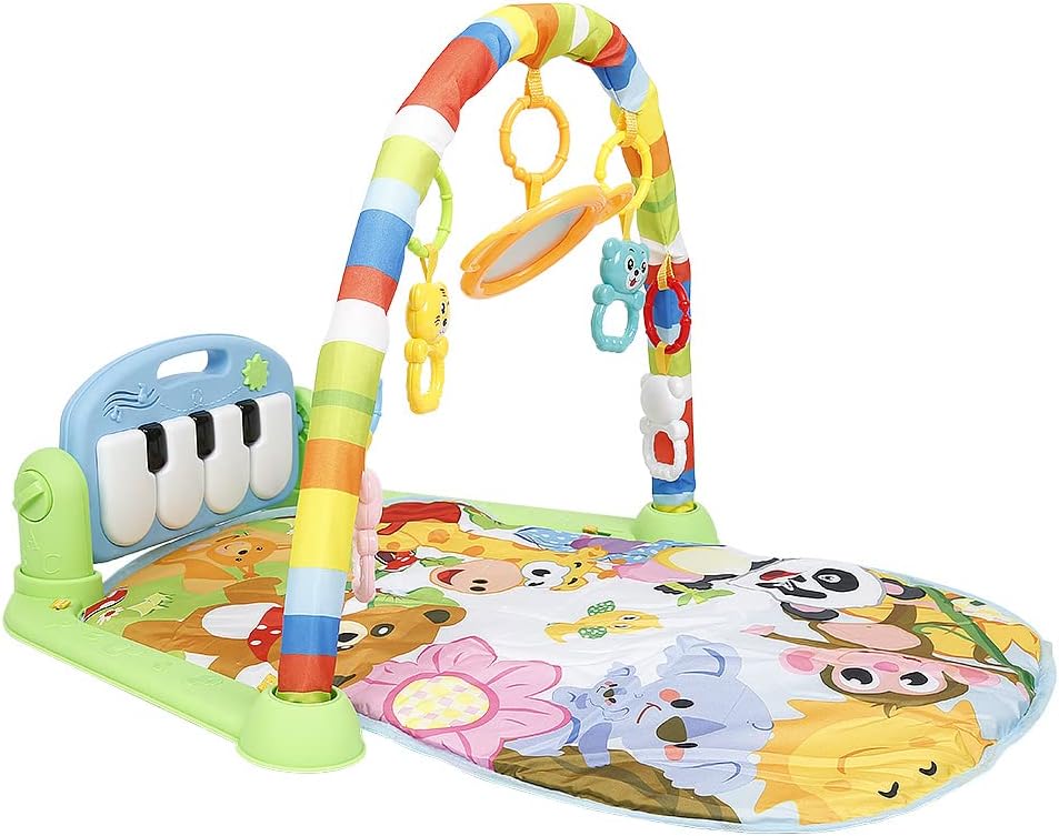 Baby-aktivitätsmatte – 1 Stück – Abs-kunststoff – Musikklavier Und Lichter – Ganzkörpertraining – 0 Bis 3 Jahre