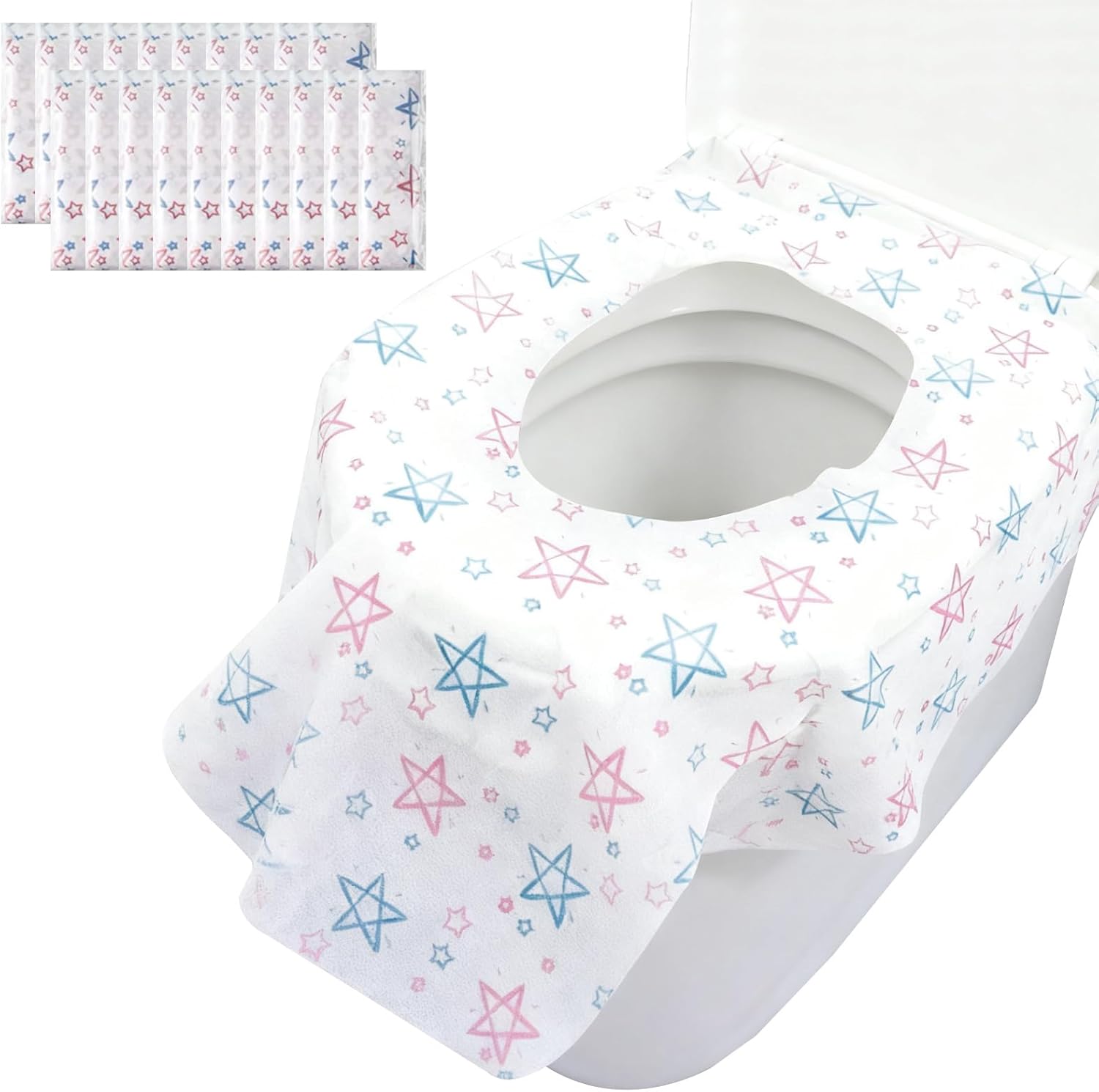Einweg-toilettensitzbezüge – 20 Stück – Vliesstoff – Wasserdicht Und Rutschfest – Für Reisen Und Öffentliche Toiletten – Universell Einsetzbar