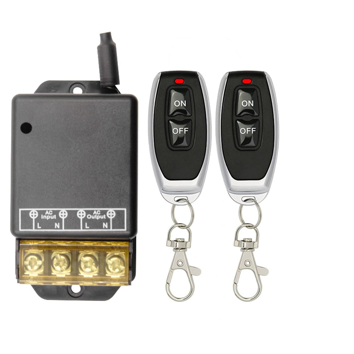 Funkschalter 433 Mhz – 1 Stück – Kunststoff – 30 A, 220 V – Lichtpumpenmotor – 64 X 42 X 29 Mm