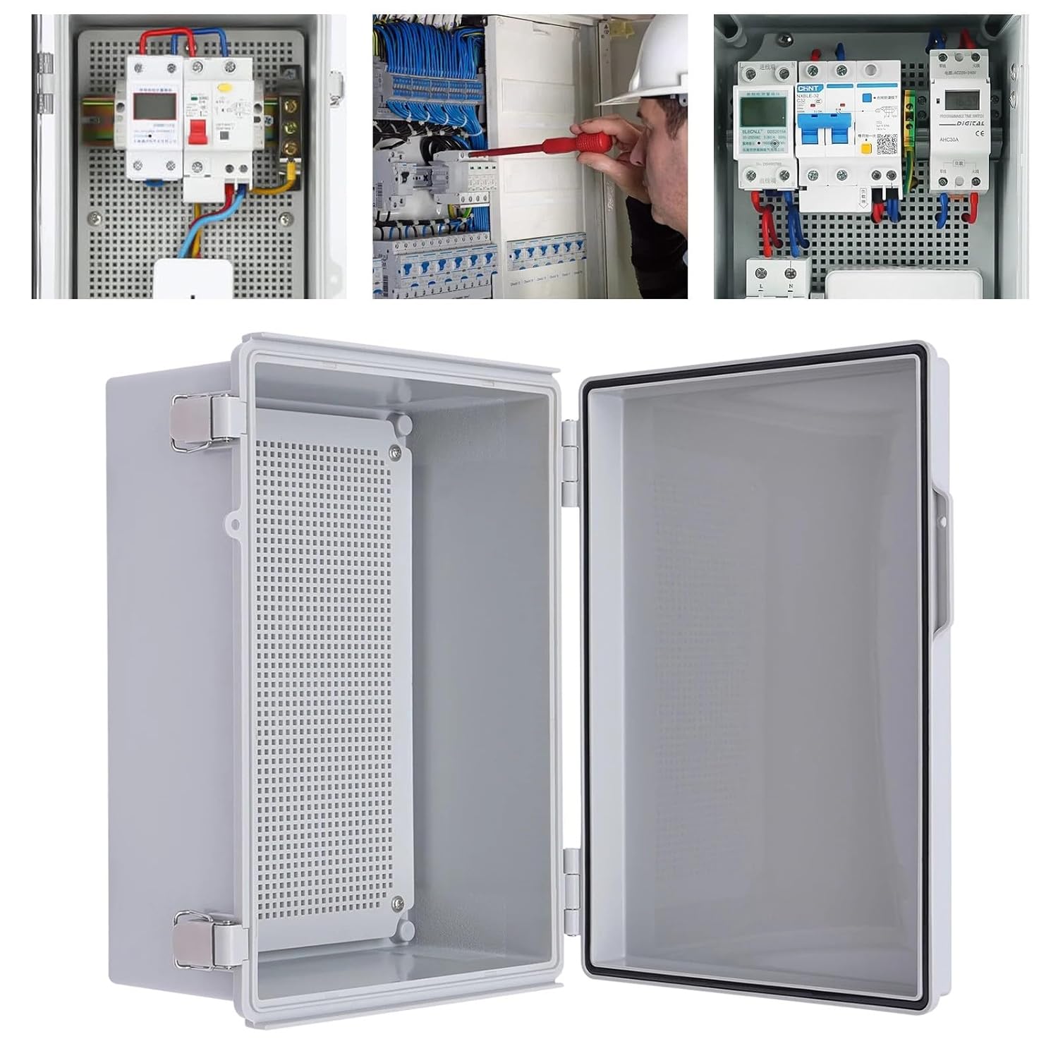 Anschlussdose – 1 Stück – Abs – Ip66 Wasserdicht – Außenwandmontage – 200 X 300 X 170 Mm