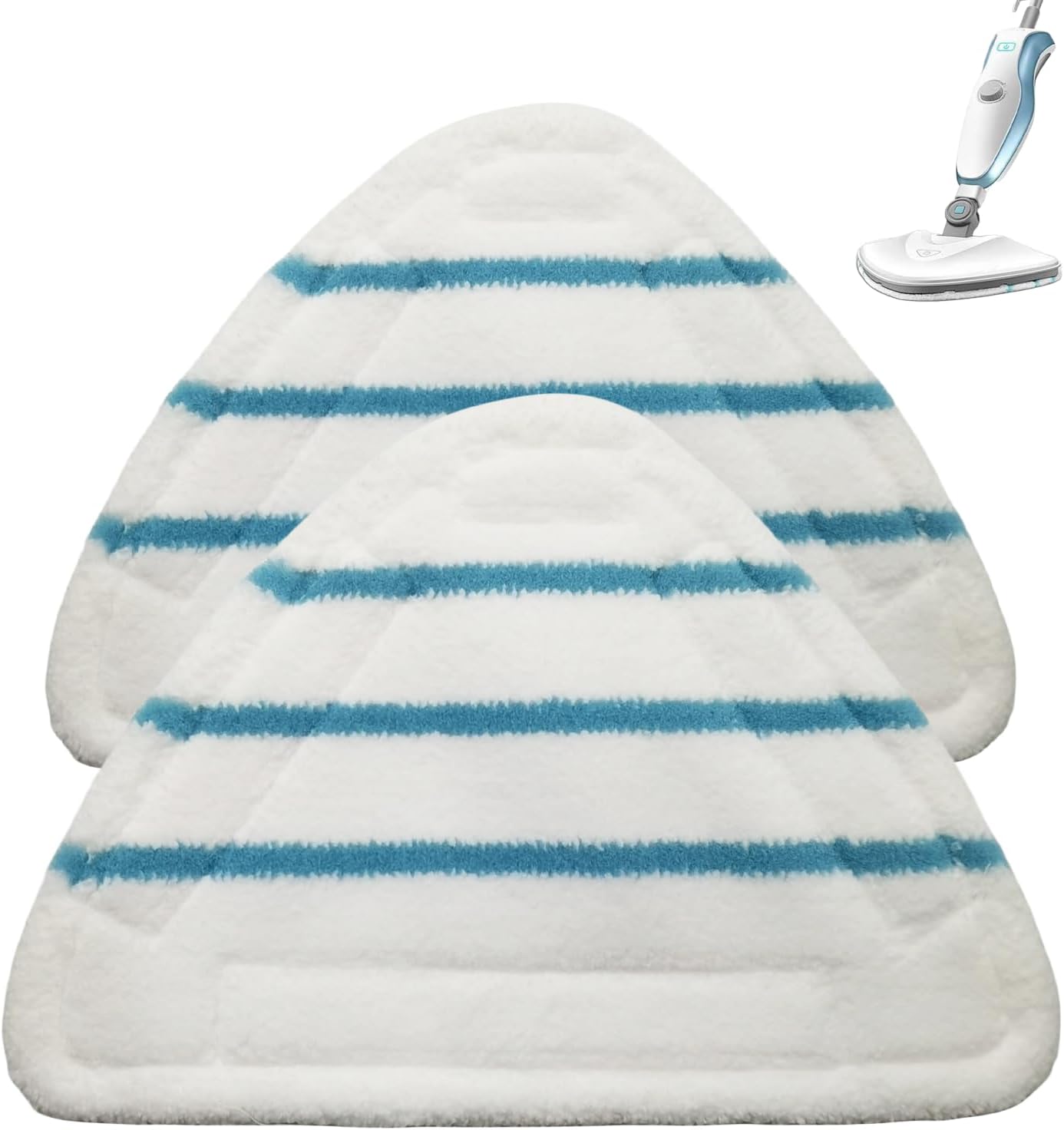Mikrofasertuch – 2 Stück – Waschbares Dreieck – Für Dampfreiniger – Hartböden – 28,5 X 19,5 Cm