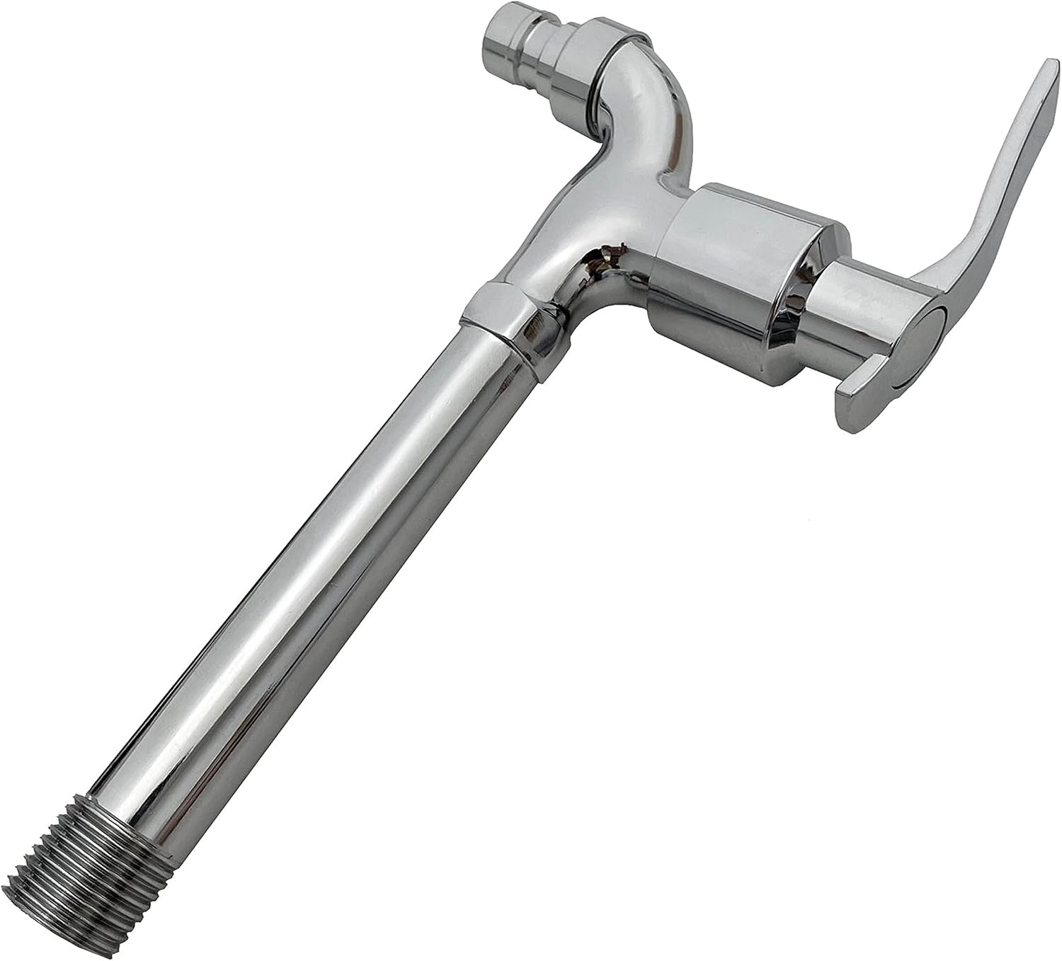 19,5 Cm Wandarmatur Aus Verchromtem Messing Mit 1/2"-adapter Für Spüle Und Garten, Für Den Innen- Und Außenbereich