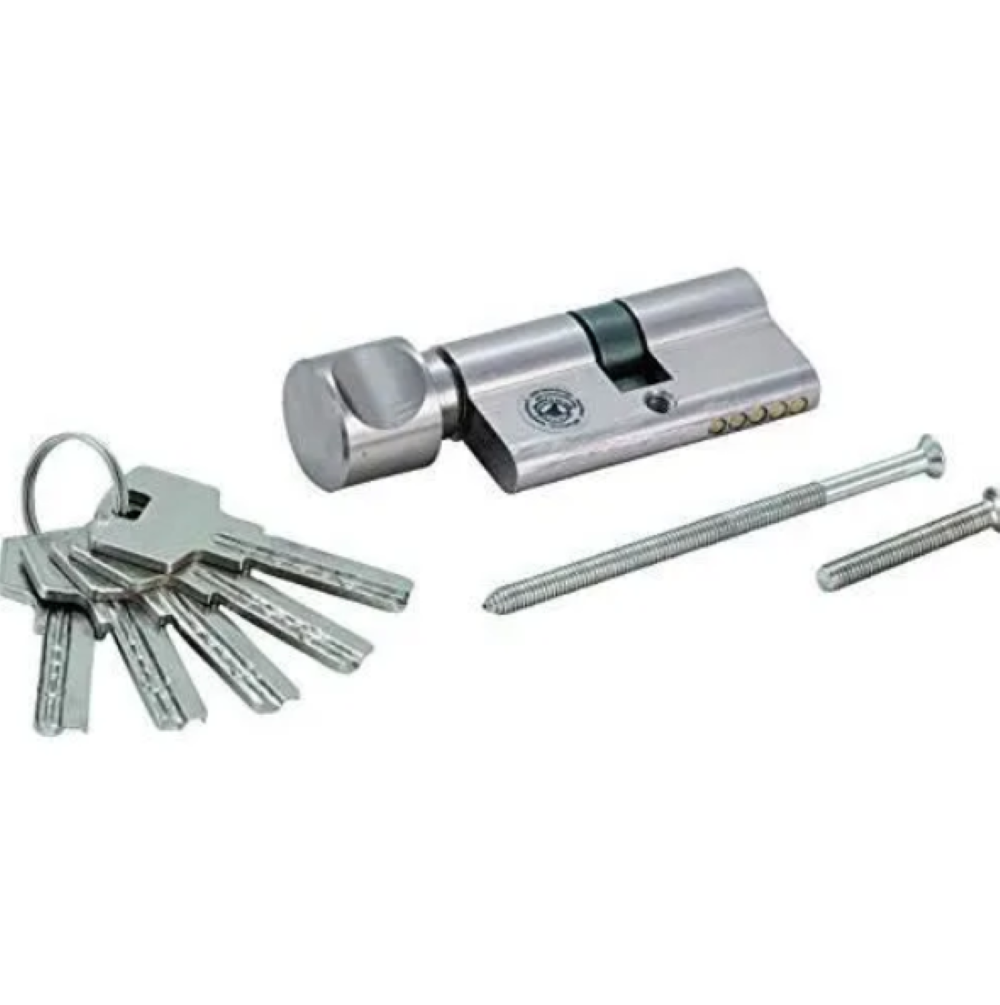 Sicherheitsschließzylinder – 70 Mm – Drehknopf – 5 Schlüssel Inklusive