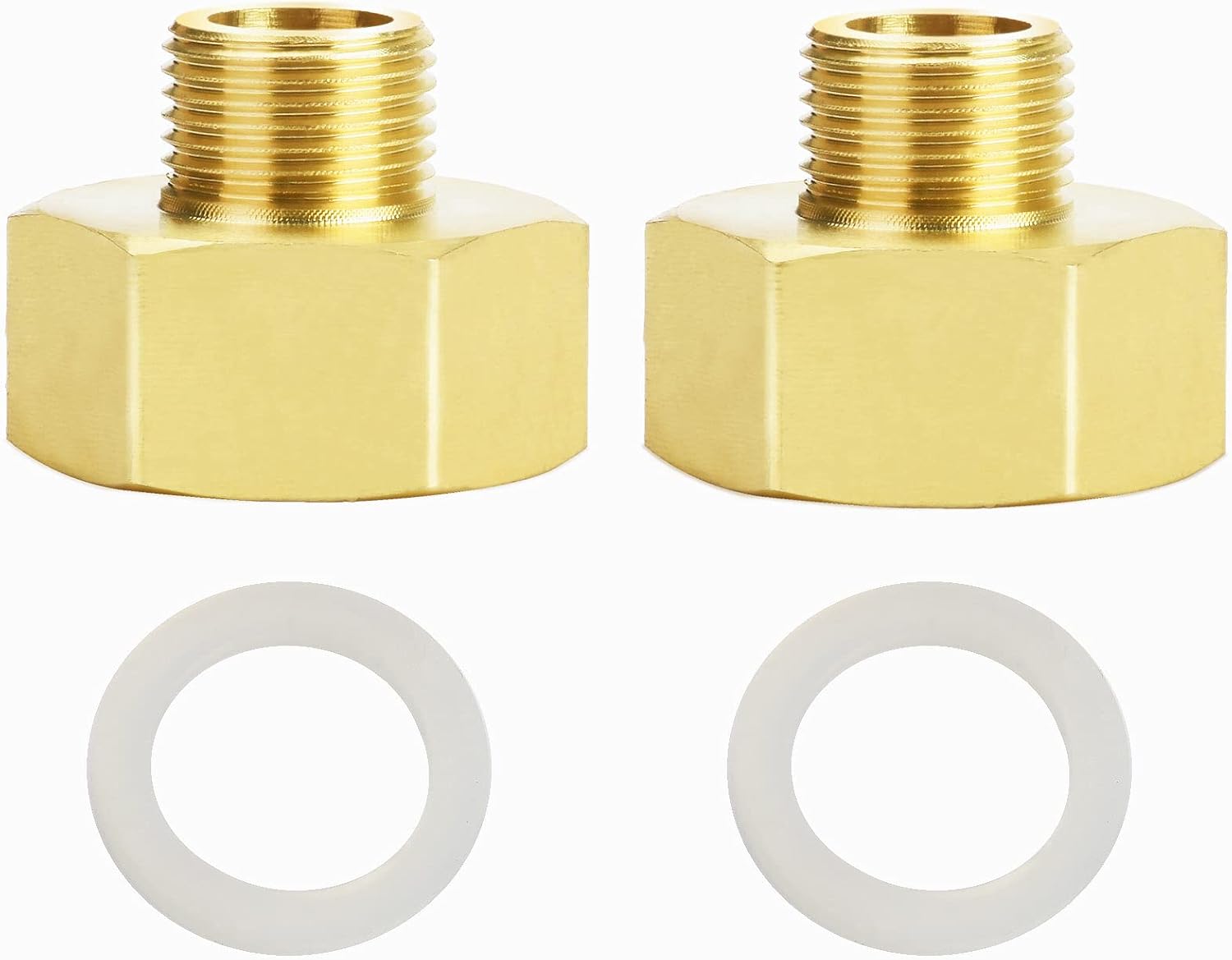 Satz Aus 2 Reduzierverlängerungen Aus Messing, 3/8" Außen X 3/4" Innen, 3/8" Auf 3/4