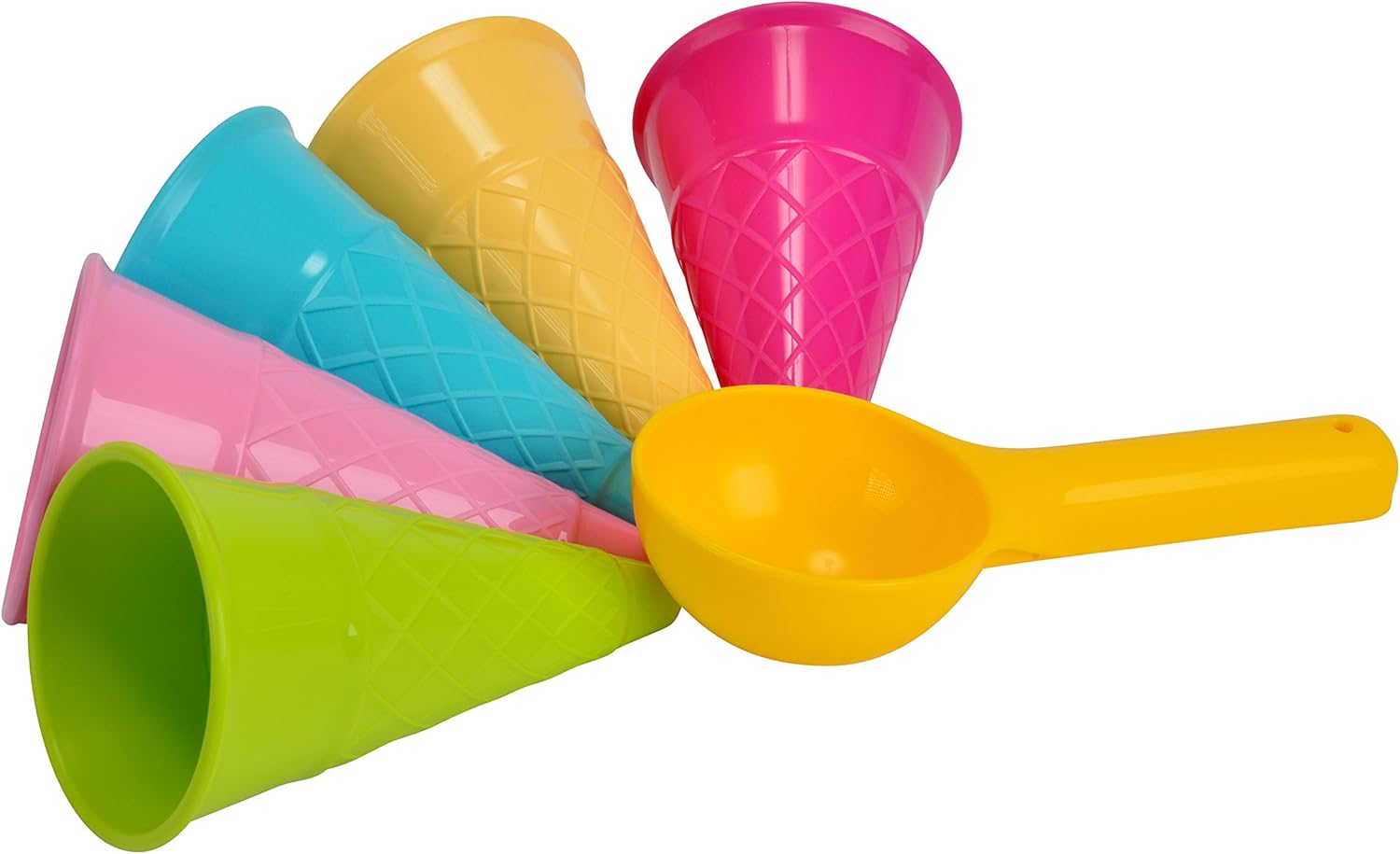 Sandform-set – 6-teilig – Kunststoff – Eiscreme-spiel – Für Den Garten – Mehrfarbig