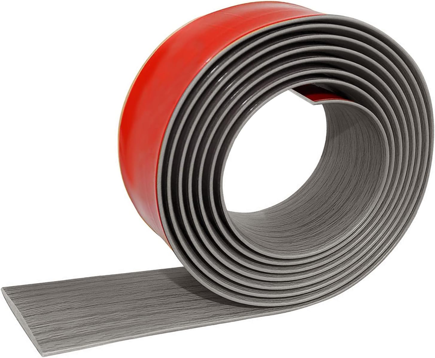 M X 5 Cm Selbstklebende Übergangsleiste, Dekorative Pvc-leiste Zum Abdecken Von Fugen Zwischen Holzböden Und Fliesen (graue Holzmaserung)