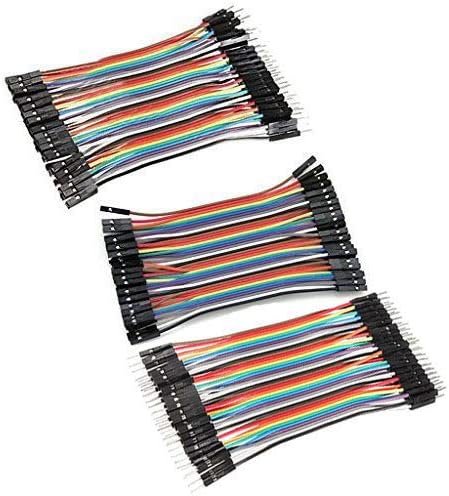 120-poliges Jumperkabel-set – 3 Steckertypen – 10 Cm, 2,54 Mm – Mehrfarbig Für Arduino-steckbrett