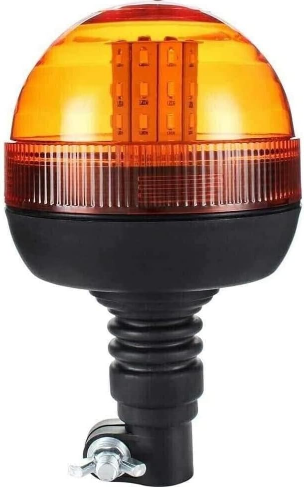 Led-rundumleuchte – 1 Stück – Polycarbonat – 3 Blinkmodi – Lkw-zugmaschine – Orange, 200 Mm