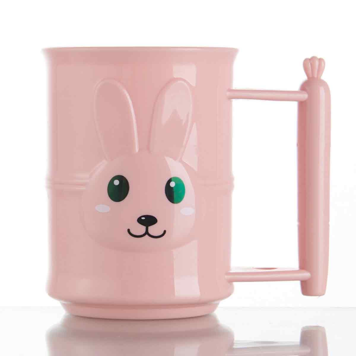 Kreativer Zahnbürsten-/zahnpastahalter In Hasenform, Rosa Becher – Kreativer Zahnbürsten-/zahnpastahalter In Hasenform, Rosa Becher