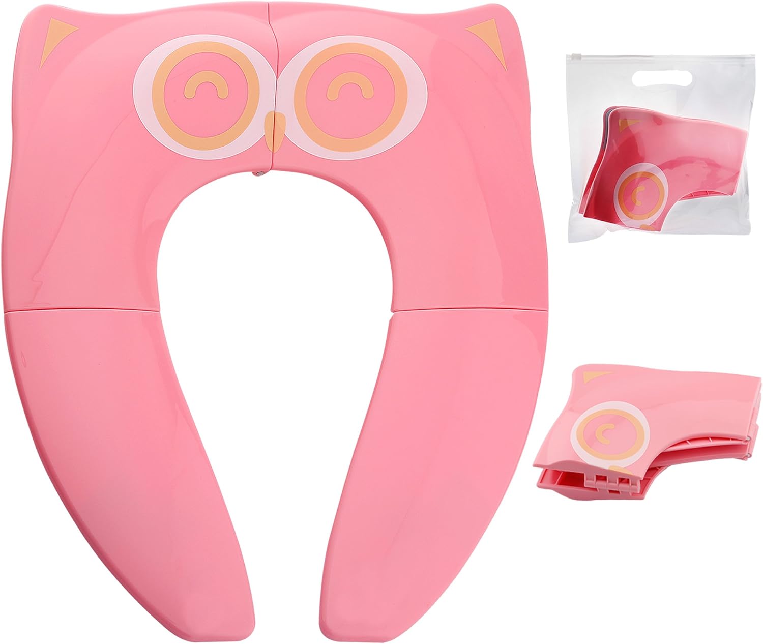Faltbarer Toilettensitzverkleinerer Für Babys – 1 Stück – Kunststoff – Reise-toilettensitz – Für Kinder Ab 12 Monaten – Rosa